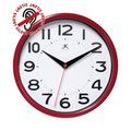 Infinity Instruments Metro - 9in Red Office Wall Clock, Battery Operated 14220ACBT-3364